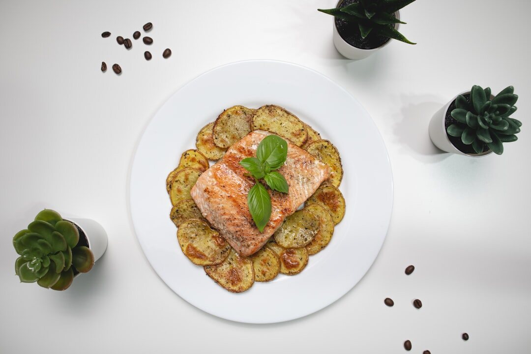 grilled salmon fillet